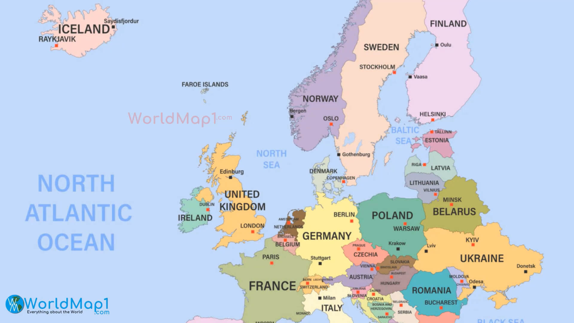 Political Map of Europe